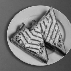 Plain Cheese Toast Grilled Sandwich