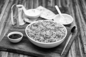 Pepper Mushroom Fried Rice
