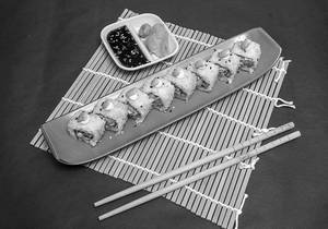 Truffle Edamame Tempura Sushi Roll