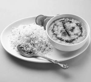 Dal Fry + Plain  Rice Combo