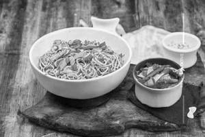 Paneer Mushroom Noodles