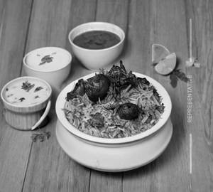Mashroom Biriyani (Hand Tossed)