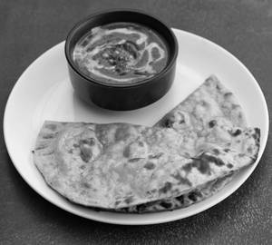 2 butter roti with butter chicken masala