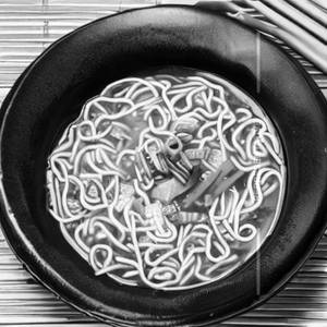 Veg Wonton Noodles Soup