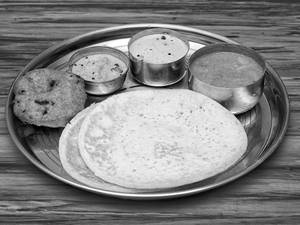 Plain Dosa With Vada