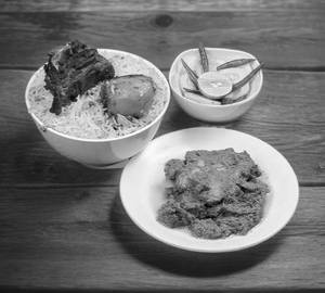 Mutton Biryani +Chicken Chaap