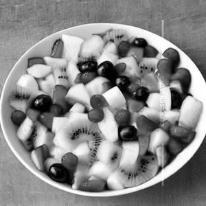 Cut fruit salad.