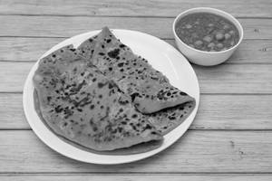 1 Aloo Paratha With 1 Gobi Paratha And 1 Chana Masala