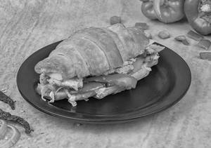 Crossiant Malai Chicken Sandwich