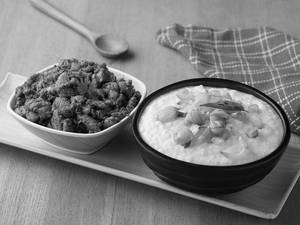 Curd Rice + Kozhi Chukka