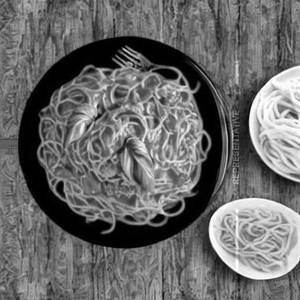 Veg Pink Spaghetti Lady Pasta