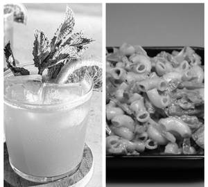 Veg creamy pasta+Orange / Pineapple Mocktail
