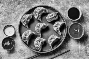 Veggie Momo's Fried