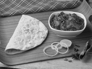 Roti (2 Pcs) & Kadai Chicken