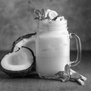 Tender coconut milkshake 