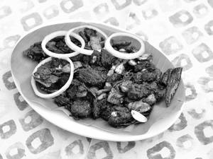 Beef coconut fry
