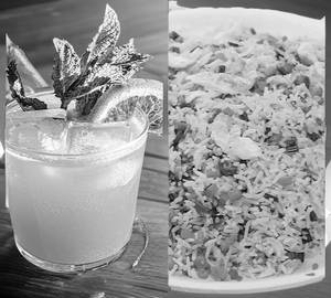 Egg Fried Rice+Orange Mocktail