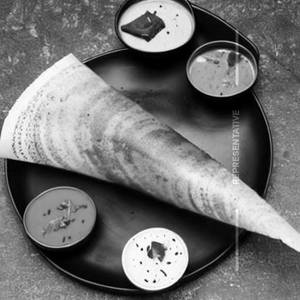 Open Butter Masala Dosa