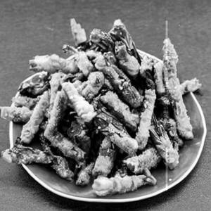 Crispy Spinach Babycorn