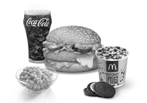 McCheese Burger Veg Combo with Corn-