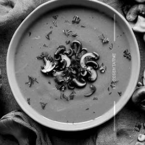 Roasted Garlic & Mushroom Almond Fennel Soup