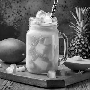 Poptea Mango Popping Boba Bubble Drink
