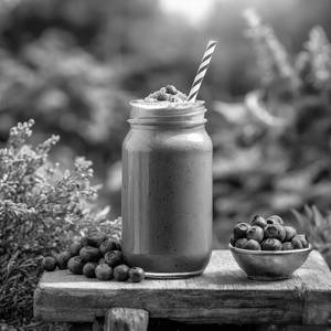 Blueberry Whey Protein Shake