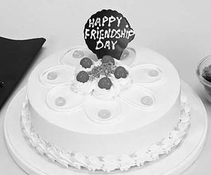 Premium Friendship Day Butterscotch cake