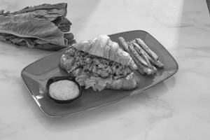 Peri Peri Chicken Croissant Sandwich