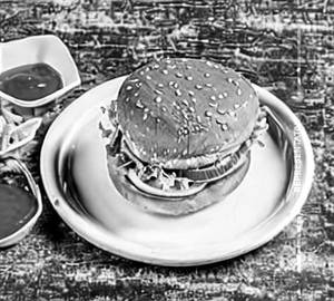 Chicken Tikki Cheese Burger