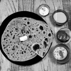 Butter Onion Aloo Paratha