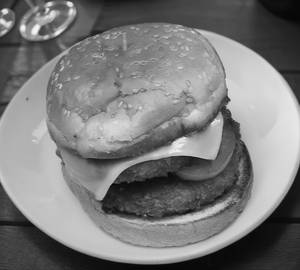 Veg tikki cheeze burger  [double]