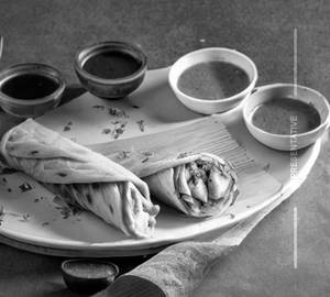 Achari chaap roll