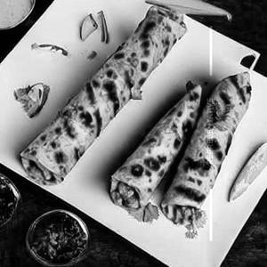 Manchurian Soya Chaap Tikka Roll