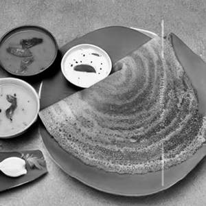 Butter Onion Rava Plain Dosa