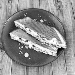 Toast Egg Omelette Sandwich