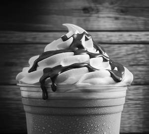 Cold cofee with ice cream