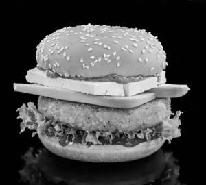 Paneer with cheese burger