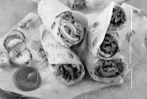 Afghani chaap roll
