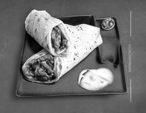 Double Egg Chilli Chicken Roll