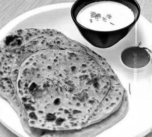 Paneer Onion Paratha