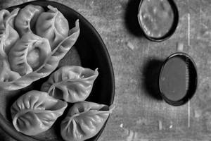 Mushroom & Cheese Steamed Momos