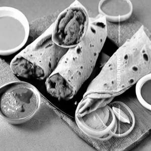 Special Chicken Achari Tikka Kathi Roll