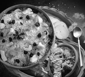Chef special pulao with special chicken kosha