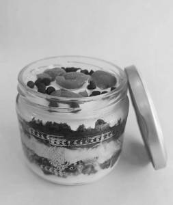 Black Forest Jar Cake (eggless)