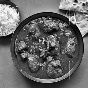 Chicken kassa with aloo