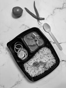 Jeera Rice + Mushroom Gravy