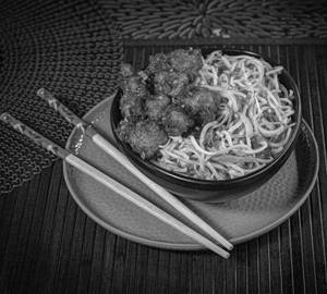 Manchurian Noodles Bowl