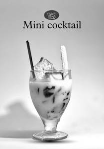 Mini cocktail with ice cream
