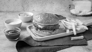 Cottage Cheese House Mafia Burger With Fries